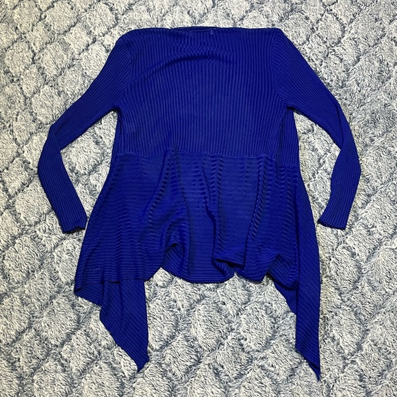 Electric Blue Lace Sweater XL - Picture 5 of 7